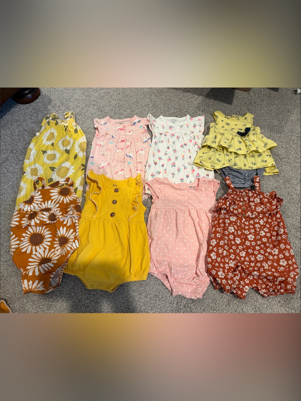 Lot of Carter’s Bubbles and Rompers